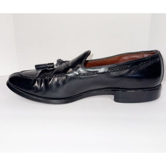 Allen Edmonds Black Leather Pembrooke Loafer Tassel Classic Dress Shoes 11 D - Picture 10 of 16